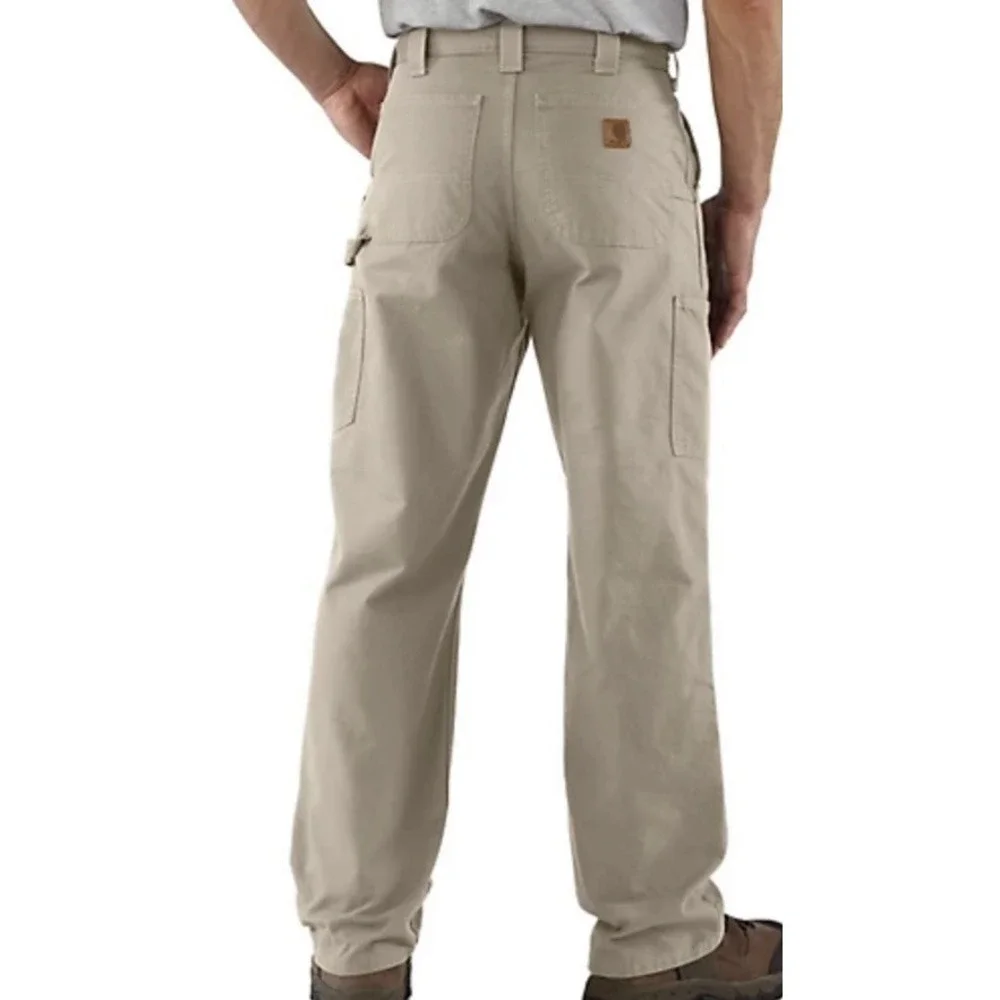 New Carhartt Loose Fit Canvas Utility Work Pant Tan BN0151-M Size‎ 35x33 Actual